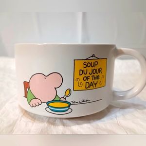 Ziggy 1980s Soup Mug ‘Soup du Jour of the Day’ Tom Wilson vintage Mug
